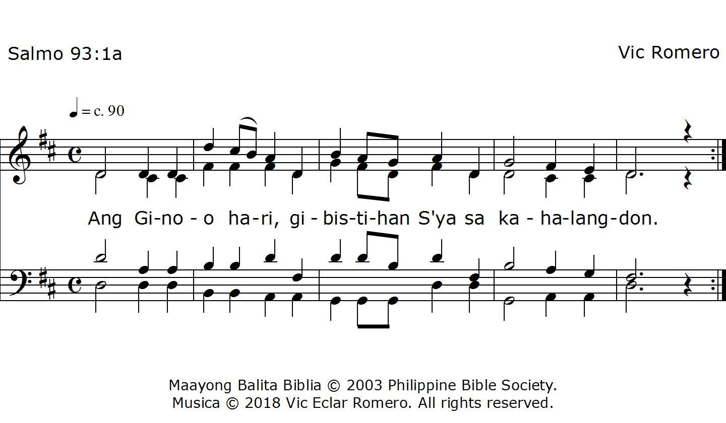Ang Ginoo hari, gibistihan Siya sa kahalangdon
